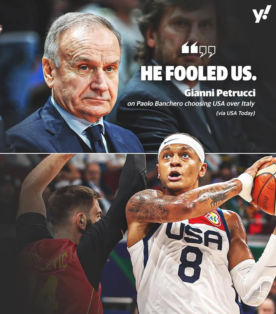 关于意大利男篮横扫马刺，波尔津吉斯统治全场的信息